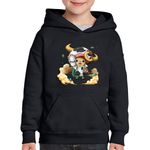 Fashion, accesorii si bijuterii - Copii - Imbracaminte copii - Pulovere si hanorace copii - Hanorac copii One Piece Chopper Cotton Candy Lover, negru, marime M Copii - Infinity.ro