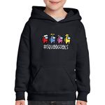 Fashion, accesorii si bijuterii - Copii - Imbracaminte copii - Pulovere si hanorace copii - Hanorac copii SquadGoals Among Us, negru, marime L Copii - Infinity.ro