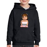 Fashion, accesorii si bijuterii - Copii - Imbracaminte copii - Pulovere si hanorace copii - Hanorac copii Roblox Girl Bee Cartoon, negru, marime L Copii - Infinity.ro