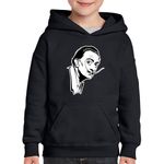 Fashion, accesorii si bijuterii - Copii - Imbracaminte copii - Pulovere si hanorace copii - Hanorac copii Salvador Dali Pictor Arte Casa de Papel, negru, marime M Copii - Infinity.ro