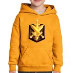 Fashion, accesorii si bijuterii - Copii - Imbracaminte copii - Pulovere si hanorace copii - Hanorac copii Arena Swords Clash of Clans Royale, portocaliu, marime XL Copii - Infinity.ro
