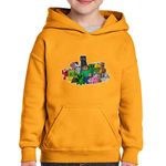 Fashion, accesorii si bijuterii - Copii - Imbracaminte copii - Pulovere si hanorace copii - Hanorac copii Minecraft Everybody, portocaliu, marime S Copii - Infinity.ro