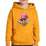 Fashion, accesorii si bijuterii - Copii - Imbracaminte copii - Pulovere si hanorace copii - Hanorac copii Cuddle Leader Fortnite Brawl Stars, portocaliu, marime XL Copii - Infinity.ro