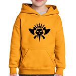 Fashion, accesorii si bijuterii - Copii - Imbracaminte copii - Pulovere si hanorace copii - Hanorac copii Orc Clan World of Warcraft WoW, portocaliu, marime L Copii - Infinity.ro