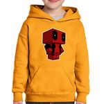 Fashion, accesorii si bijuterii - Copii - Imbracaminte copii - Pulovere si hanorace copii - Hanorac copii Deadpool Minecraft Steve Ninja, portocaliu, marime M Copii - Infinity.ro