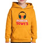 Fashion, accesorii si bijuterii - Copii - Imbracaminte copii - Pulovere si hanorace copii - Hanorac copii Roblox Power Fan Gaming, portocaliu, marime XL Copii - Infinity.ro