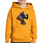 Fashion, accesorii si bijuterii - Copii - Imbracaminte copii - Pulovere si hanorace copii - Hanorac copii Raven Fortnite Epic Primal Shotgun, portocaliu, marime XL Copii - Infinity.ro