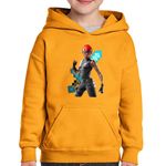 Fashion, accesorii si bijuterii - Copii - Imbracaminte copii - Pulovere si hanorace copii - Hanorac copii Manic Fortnite Minecraft Diamond Sword, portocaliu, marime S Copii - Infinity.ro