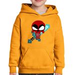 Fashion, accesorii si bijuterii - Copii - Imbracaminte copii - Pulovere si hanorace copii - Hanorac copii Deadpool Reaper Minecraft Sword Diamond, portocaliu, marime M Copii - Infinity.ro
