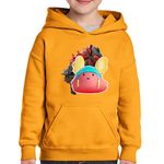 Fashion, accesorii si bijuterii - Copii - Imbracaminte copii - Pulovere si hanorace copii - Hanorac copii Guff Fortnite Primal SMG Gun, portocaliu, marime S Copii - Infinity.ro