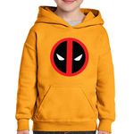 Fashion, accesorii si bijuterii - Copii - Imbracaminte copii - Pulovere si hanorace copii - Hanorac copii Deadpool Ninja Face, portocaliu, marime XL Copii - Infinity.ro