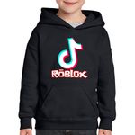 Fashion, accesorii si bijuterii - Copii - Imbracaminte copii - Pulovere si hanorace copii - Hanorac copii Roblox Gaming Tiktok, negru, marime XS Copii - Infinity.ro