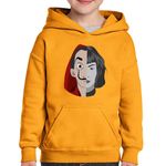 Fashion, accesorii si bijuterii - Copii - Imbracaminte copii - Pulovere si hanorace copii - Hanorac copii La Casa de Papel Tokyo Bella Ciao, portocaliu, marime M Copii - Infinity.ro