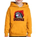 Fashion, accesorii si bijuterii - Copii - Imbracaminte copii - Pulovere si hanorace copii - Hanorac copii Sabotage Among Us, portocaliu, marime M Copii - Infinity.ro