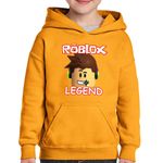 Fashion, accesorii si bijuterii - Copii - Imbracaminte copii - Pulovere si hanorace copii - Hanorac copii Roblox Legend Player, portocaliu, marime XL Copii - Infinity.ro