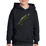 Fashion, accesorii si bijuterii - Copii - Imbracaminte copii - Pulovere si hanorace copii - Hanorac copii Fortnite Primal Rifle Weapon, negru, marime M Copii - Infinity.ro