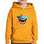 Fashion, accesorii si bijuterii - Copii - Imbracaminte copii - Pulovere si hanorace copii - Hanorac copii Venom Minecraft Sabie Diamond Sword, portocaliu, marime XL Copii - Infinity.ro