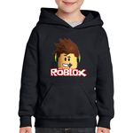 Fashion, accesorii si bijuterii - Copii - Imbracaminte copii - Pulovere si hanorace copii - Hanorac copii Roblox Game Player, negru, marime L Copii - Infinity.ro