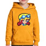 Fashion, accesorii si bijuterii - Copii - Imbracaminte copii - Pulovere si hanorace copii - Hanorac copii Jessie Minecraft Brawl Stars, portocaliu, marime S Copii - Infinity.ro