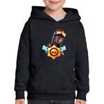 Fashion, accesorii si bijuterii - Copii - Imbracaminte copii - Pulovere si hanorace copii - Hanorac copii Blaze Epic Fortnite Brawl Stars, negru, marime XS Copii - Infinity.ro