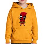 Fashion, accesorii si bijuterii - Copii - Imbracaminte copii - Pulovere si hanorace copii - Hanorac copii Deadpool Baby Arte Martiale, portocaliu, marime L Copii - Infinity.ro