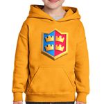 Fashion, accesorii si bijuterii - Copii - Imbracaminte copii - Pulovere si hanorace copii - Hanorac copii Battle Clash of Clans Royale, portocaliu, marime S Copii - Infinity.ro