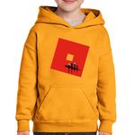 Fashion, accesorii si bijuterii - Copii - Imbracaminte copii - Pulovere si hanorace copii - Hanorac copii Dead by Daylight Roblox Horror, portocaliu, marime XS Copii - Infinity.ro