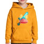 Fashion, accesorii si bijuterii - Copii - Imbracaminte copii - Pulovere si hanorace copii - Hanorac copii Guff Minecraft Sabie Diamant, portocaliu, marime XS Copii - Infinity.ro