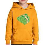 Fashion, accesorii si bijuterii - Copii - Imbracaminte copii - Pulovere si hanorace copii - Hanorac copii Grand Theft Auto GTA6 Money, portocaliu, marime XL Copii - Infinity.ro