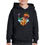 Fashion, accesorii si bijuterii - Copii - Imbracaminte copii - Pulovere si hanorace copii - Hanorac copii Tomato Man Fortnite Brawl Stars, negru, marime M Copii - Infinity.ro