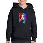 Fashion, accesorii si bijuterii - Copii - Imbracaminte copii - Pulovere si hanorace copii - Hanorac copii Tekashi Face 6ix9ine Rap, negru, marime XL Copii - Infinity.ro