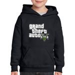 Fashion, accesorii si bijuterii - Copii - Imbracaminte copii - Pulovere si hanorace copii - Hanorac copii Grand Theft Auto Logo GTA, negru, marime L Copii - Infinity.ro