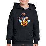 Fashion, accesorii si bijuterii - Copii - Imbracaminte copii - Pulovere si hanorace copii - Hanorac copii Fortnite Battle Royale Brawl Stars, negru, marime L Copii - Infinity.ro