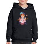 Fashion, accesorii si bijuterii - Copii - Imbracaminte copii - Pulovere si hanorace copii - Hanorac copii Dead by Daylight Meg Tiktok Horror, negru, marime L Copii - Infinity.ro