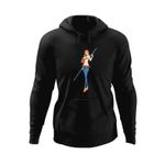 Fashion, accesorii si bijuterii - Barbati - Imbracaminte - Hanorace barbati - Hanorac barbati Bad Girl Anime One Piece Nami Pirat, negru, marime S - Infinity.ro