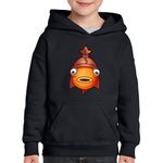 Fashion, accesorii si bijuterii - Copii - Imbracaminte copii - Pulovere si hanorace copii - Hanorac copii Fishstick Skin Fortnite, negru, marime XS Copii - Infinity.ro