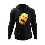 Fashion, accesorii si bijuterii - Barbati - Imbracaminte - Hanorace barbati - Hanorac barbati Barbarian Clash Royale of Clans, negru, marime S - Infinity.ro