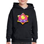 Fashion, accesorii si bijuterii - Copii - Imbracaminte copii - Pulovere si hanorace copii - Hanorac copii Cool Gene Brawl Stars, negru, marime S Copii - Infinity.ro