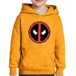 Fashion, accesorii si bijuterii - Copii - Imbracaminte copii - Pulovere si hanorace copii - Hanorac copii Deadpool Minecraft Roblox Ninja, portocaliu, marime L Copii - Infinity.ro