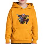 Fashion, accesorii si bijuterii - Copii - Imbracaminte copii - Pulovere si hanorace copii - Hanorac copii Fortnite Bad Girl, portocaliu, marime XS Copii - Infinity.ro