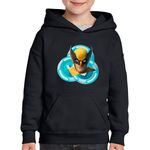 Fashion, accesorii si bijuterii - Copii - Imbracaminte copii - Pulovere si hanorace copii - Hanorac copii Wolverine Legendary Skin Fortnite VBucks, negru, marime XL Copii - Infinity.ro
