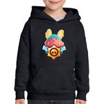 Fashion, accesorii si bijuterii - Copii - Imbracaminte copii - Pulovere si hanorace copii - Hanorac copii Guff Fortnite Brawl Stars, negru, marime M Copii - Infinity.ro