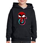 Fashion, accesorii si bijuterii - Copii - Imbracaminte copii - Pulovere si hanorace copii - Hanorac copii Deadpool Tiktok Horror Reaper Skull, negru, marime S Copii - Infinity.ro