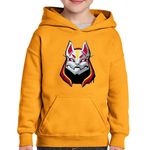 Fashion, accesorii si bijuterii - Copii - Imbracaminte copii - Pulovere si hanorace copii - Hanorac copii Drift Mask Fortnite, portocaliu, marime M Copii - Infinity.ro