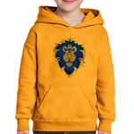 Fashion, accesorii si bijuterii - Copii - Imbracaminte copii - Pulovere si hanorace copii - Hanorac copii World of Warcraft Alliance WoW Azeroth, portocaliu, marime XL Copii - Infinity.ro