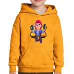 Fashion, accesorii si bijuterii - Copii - Imbracaminte copii - Pulovere si hanorace copii - Hanorac copii Brawlers Colt Minecraft, portocaliu, marime L Copii - Infinity.ro