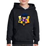 Fashion, accesorii si bijuterii - Copii - Imbracaminte copii - Pulovere si hanorace copii - Hanorac copii Bibi Brawl Stars, negru, marime L Copii - Infinity.ro