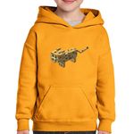 Fashion, accesorii si bijuterii - Copii - Imbracaminte copii - Pulovere si hanorace copii - Hanorac copii Minecraft Ocelot Mob, portocaliu, marime XL Copii - Infinity.ro