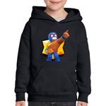 Fashion, accesorii si bijuterii - Copii - Imbracaminte copii - Pulovere si hanorace copii - Hanorac copii El Primo Brawler Brawl Stars, negru, marime L Copii - Infinity.ro