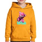 Fashion, accesorii si bijuterii - Copii - Imbracaminte copii - Pulovere si hanorace copii - Hanorac copii Cuddle Bear Fortnite Tik Tok Skin, portocaliu, marime XL Copii - Infinity.ro